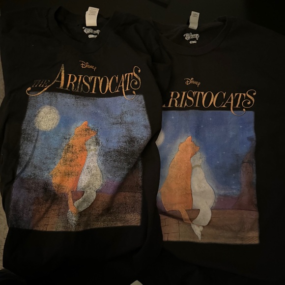 2 Aristocats Shirts (pair) M+L - Picture 1 of 1